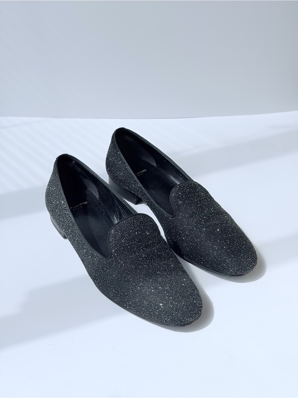 Saint Laurent Sugar Changy Calfskin Smoking Slipper